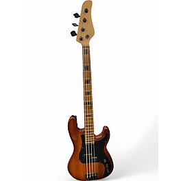 Used Schecter Guitar Research J4 EXOTIC Vintage Sunburst Electric Bass Guitar