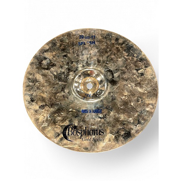 Used Bosphorus Cymbals 11in Gold Series Raw Splash Cymbal