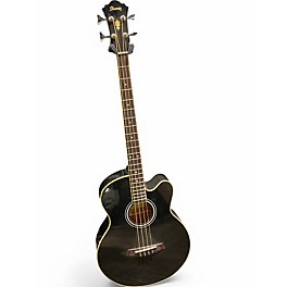 Used Ibanez AEB5E Black Acoustic Bass Guitar