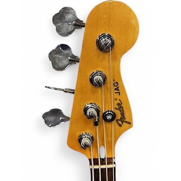 Used Fender MARK HOPPUS JAG 3 Tone Sunburst Electric Bass Guitar