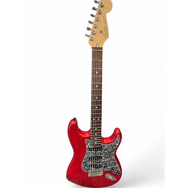 Used Fender Standard Stratocaster Metallic Red Solid Body Electric Guitar