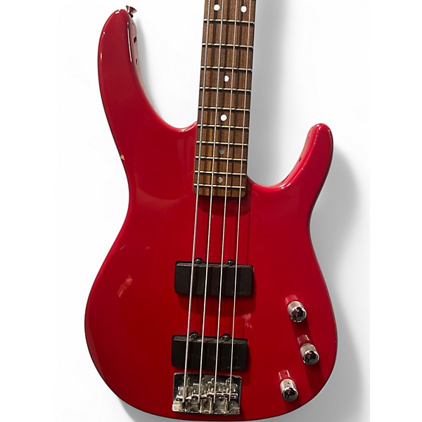 Used Peavey foundation Candy Apple Red Electric Bass Guitar