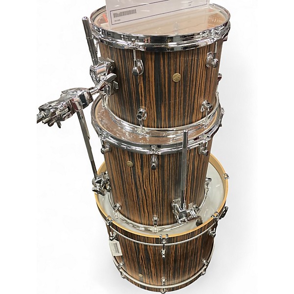 Used Ludwig 3 Piece SIGNET 105 Macassar Ebony Drum Kit