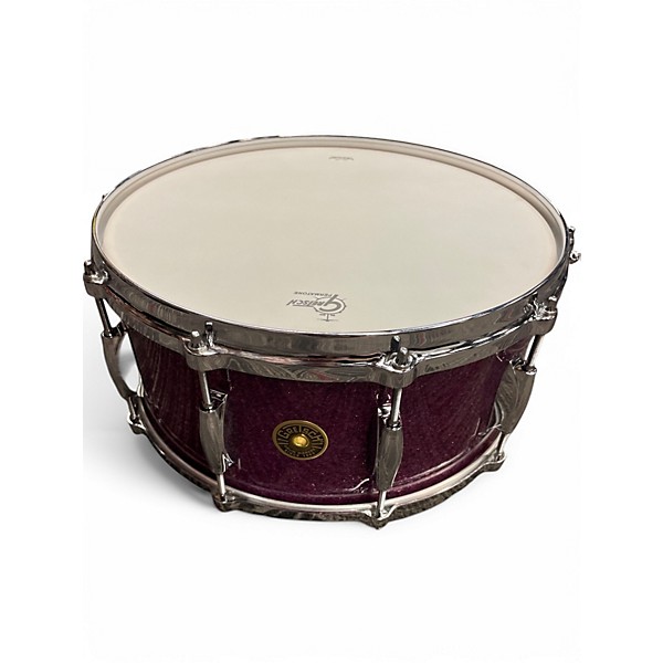 Used Gretsch Drums 6.5X14 USA Custom Snare Purple Sparke Drum,Specials : American Fashion Style Bags On Sale