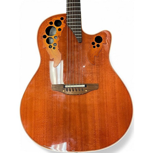 Used Ovation 6868 Elite Standard Amber Acoustic Electric Guitar
