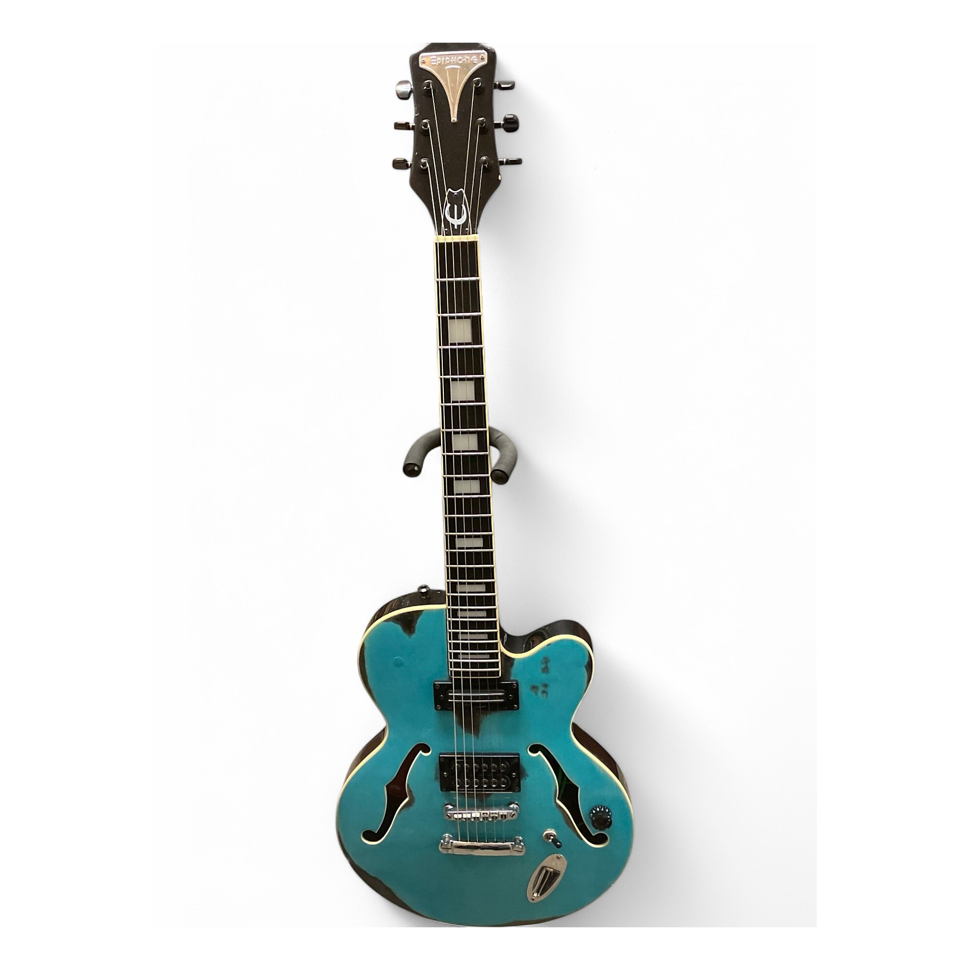 Used Epiphone Used Epiphone ALLEYKAT Ocean Turquoise Hollow Body 