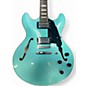 Used D'Angelico Premier Series DC Blue Hollow Body Electric Guitar