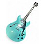 Used D'Angelico Premier Series DC Blue Hollow Body Electric Guitar