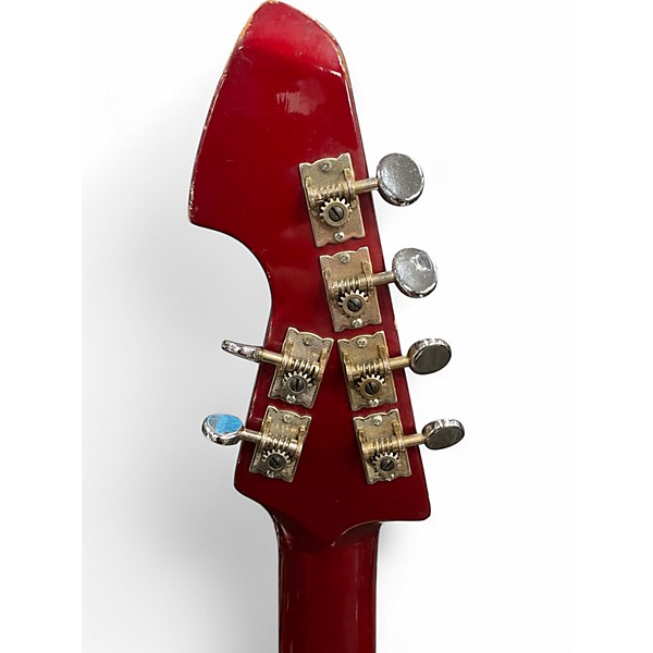 Vintage 1960s Tiesco ET-230 RED Solid Body Electric Guitar