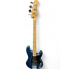 Used Fender American Performer Precision Bass Blue Electric Bass Guitar