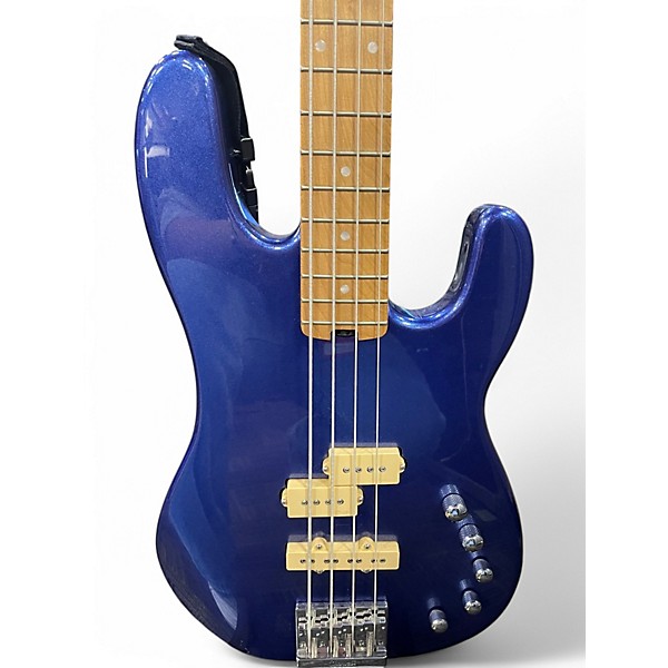 Used Charvel PJ IV Mystic Blue Electric Bass Guitar