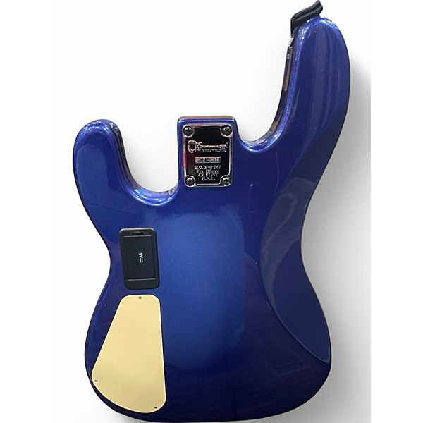 Used Charvel PJ IV Mystic Blue Electric Bass Guitar