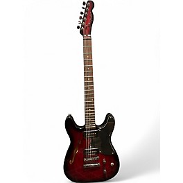 Used Fender TC 90 Thinline Telecaster Black Cherry Burst Solid Body Electric Guitar