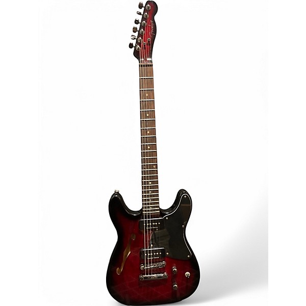 Used Fender TC 90 Thinline Telecaster Black Cherry Burst Solid Body Electric Guitar,Specials : American Fashion Style Bags On Sale