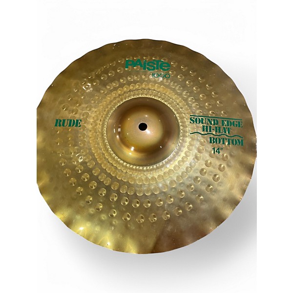 Used Paiste 14in 1000 SERIES RUDE SOUNDEDGE HI HAT BOTTOM Cymbal