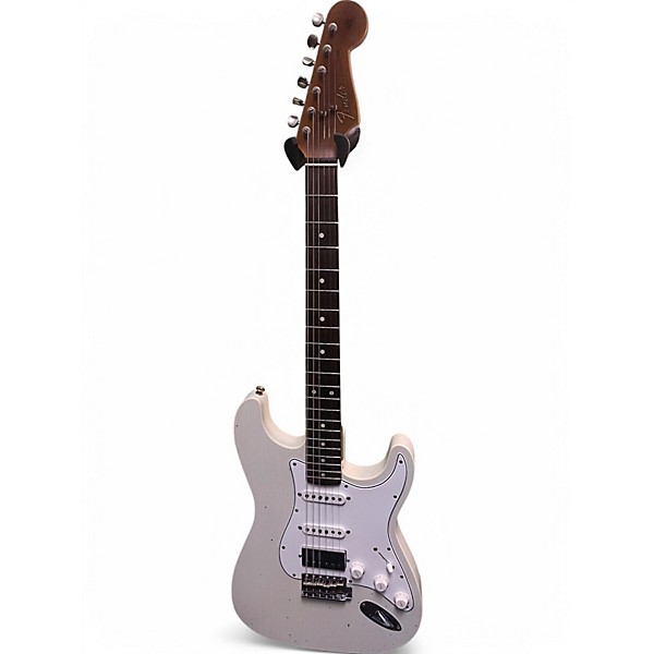 Used Fender custom shop gc dbl bound strat white Solid Body Electric Guitar