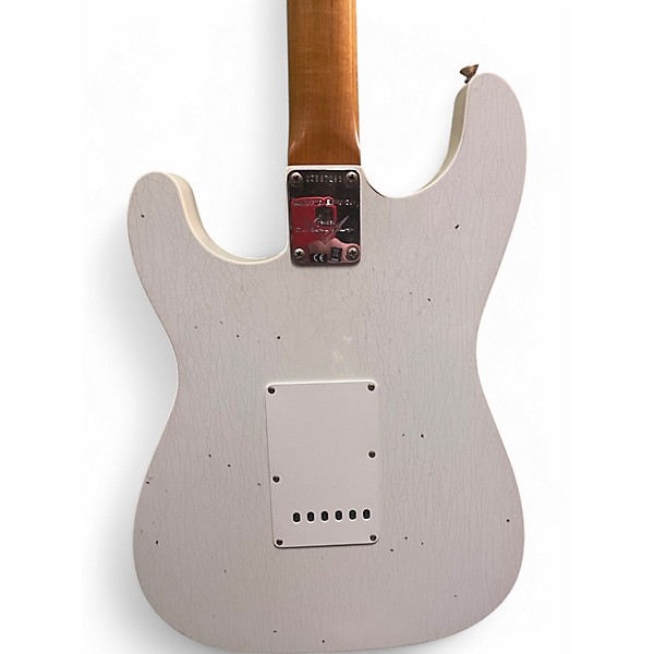 Used Fender custom shop gc dbl bound strat white Solid Body Electric Guitar