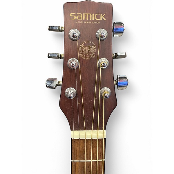Used Samick SW210LH Natural Acoustic Guitar