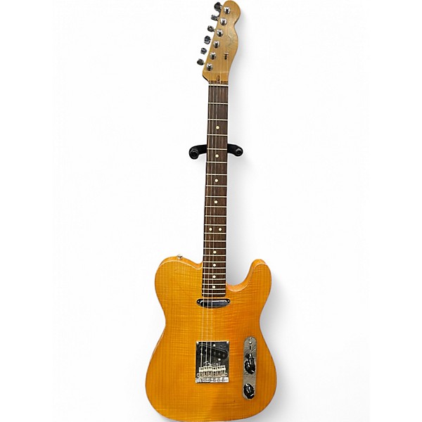 Used 2013 Fender AMERICAN SELECT CARVED TOP TELECASTER Amber Solid Body Electric Guitar