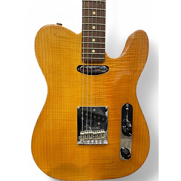 Used 2013 Fender AMERICAN SELECT CARVED TOP TELECASTER Amber Solid Body Electric Guitar