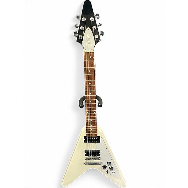 Used Gibson Flying V WHITE Solid Body Electric Guitar