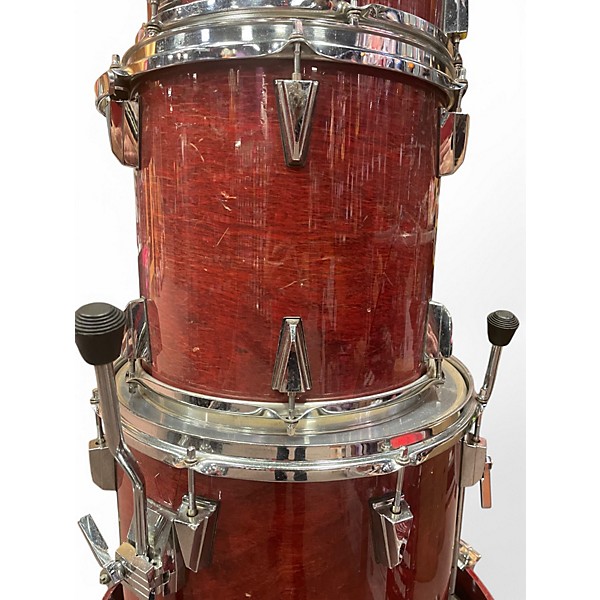 Used TAMA 4 Piece Grandstar CUstom Trans Red Drum Kit