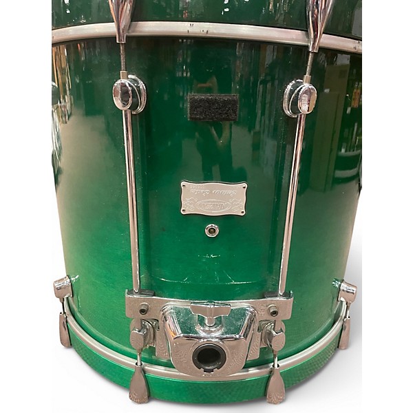 Used Mapex 4 Piece Saturn  Green Fade Drum Kit