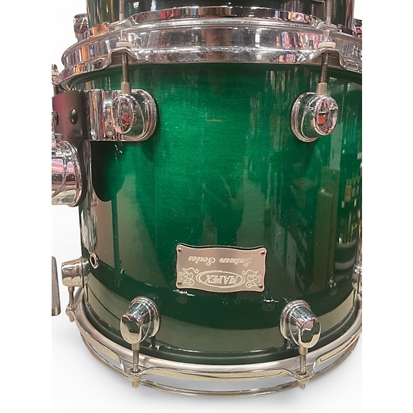 Used Mapex 4 Piece Saturn  Green Fade Drum Kit