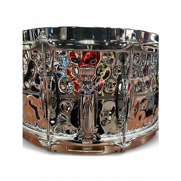 Used Gretsch Drums 14in Brooklyn Chrome over Brass Snare Chrome Drum