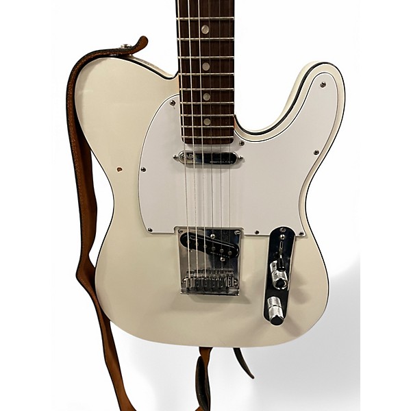 Used Fender American Ultra Telecaster Pearl White Solid Body Electric Guitar
