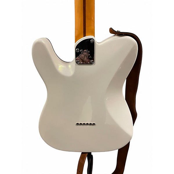 Used Fender American Ultra Telecaster Pearl White Solid Body Electric Guitar