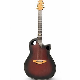 Used Ovation ADAMAS 3 CHERRY Acoustic Electric Guitar