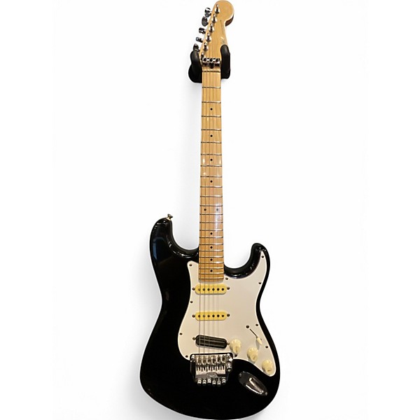Used 1980s Fender Stratocaster Black Solid Body Electric Guitar