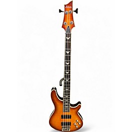 Used Schecter Guitar Research Omen Extreme 4 String Vintage Sunburst Electric Bass Guitar