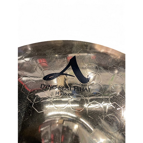 Used Zildjian 14in Z Custom Dyno Beat Hi Hat Cymbal