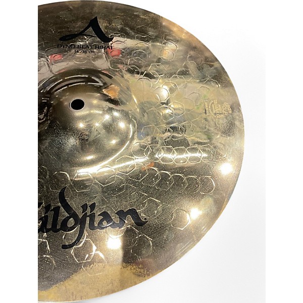 Used Zildjian 14in Z Custom Dyno Beat Hi Hat Cymbal