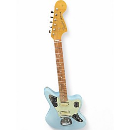 Used Fender Vintera 60s Jaguar Modified Sonic Blue Solid Body Electric Guitar