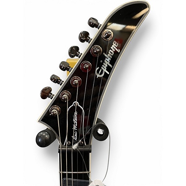 Used Epiphone Dave Mustaine Flying V black metallic Solid Body Electric Guitar