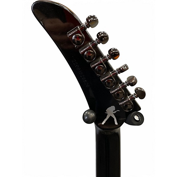 Used Epiphone Dave Mustaine Flying V black metallic Solid Body Electric Guitar