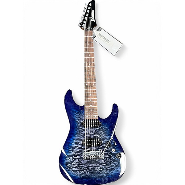 Used Ibanez AZ427P2QM 7 String Blue Burst Solid Body Electric Guitar,New Products : American Fashion Style Bags On Sale