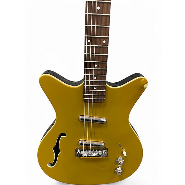 Used Danelectro Fifty Niner Gold Top Hollow Body Electric Guitar