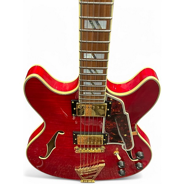 Used D'Angelico EX-DCTP RED Hollow Body Electric Guitar