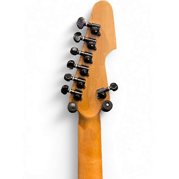 Used Schecter Guitar Research A-7 Diamond series FR Black Solid Body Electric Guitar