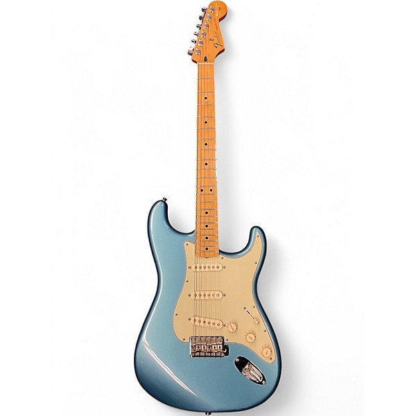 Used 2011 Fender STRATOCASTER Cerulean Blue Solid Body Electric Guitar,Specials : American Fashion Style Bags On Sale