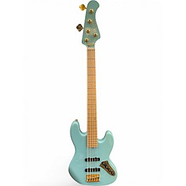 Used Allen Eden JAZZ BASS V Sonic Blue Electric Bass Guitar