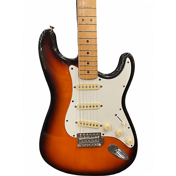 Used Fender Stratocaster 2 Tone Sunburst Solid Body Electric Guitar
