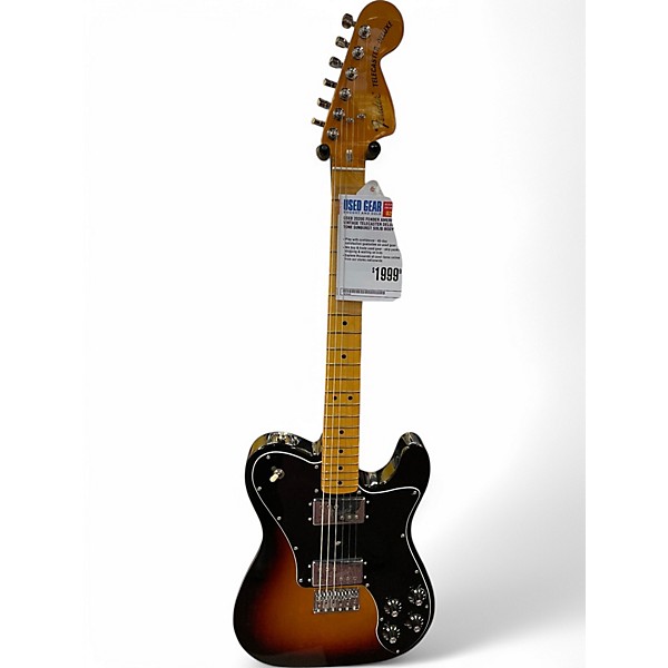 Used 2020s Fender american vintage telecaster deluxe 3 Tone Sunburst Solid Body Electric Guitar