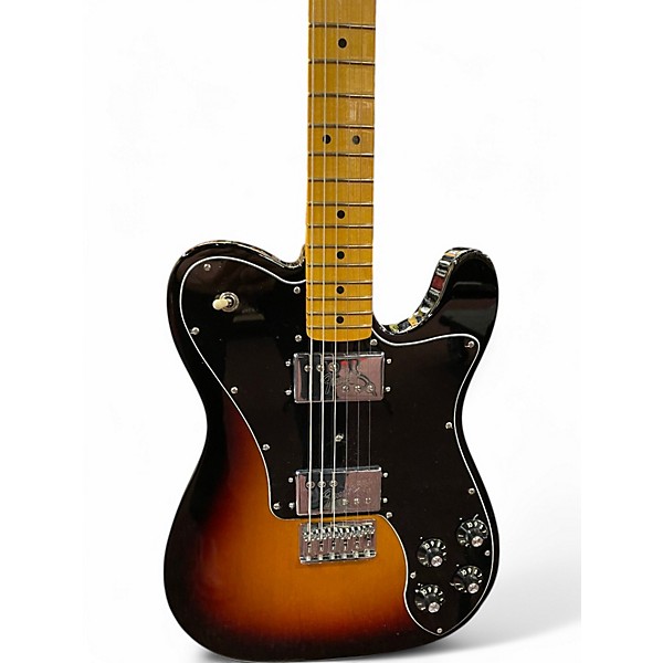 Used 2020s Fender american vintage telecaster deluxe 3 Tone Sunburst Solid Body Electric Guitar