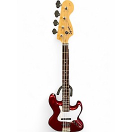 Used Squier Affinity Series J Bass Cherry Red Electric Bass Guitar