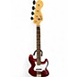 Used Squier Affinity Series J Bass Cherry Red Electric Bass Guitar thumbnail